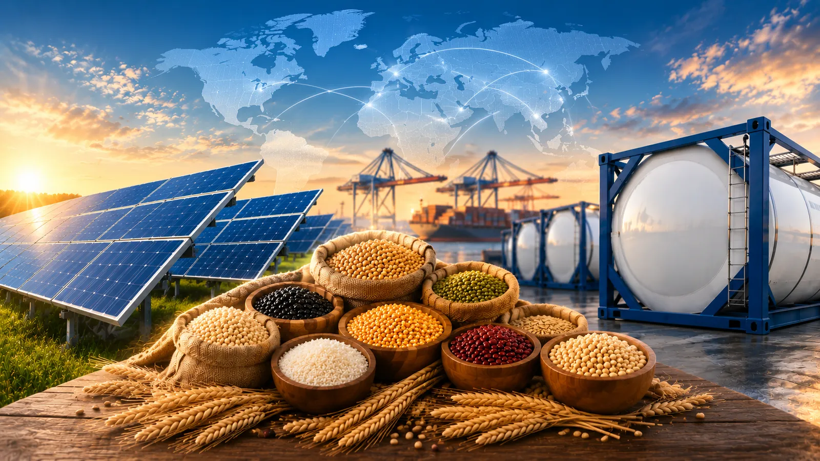 Your Best Solution — solar energy systems, food ingredients and grains, and ISO tank containers